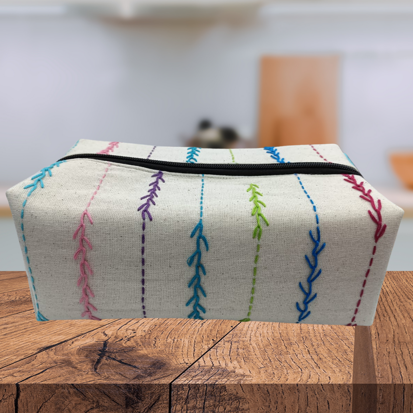 Box Pouch - Cotton cloth with with Katha Work