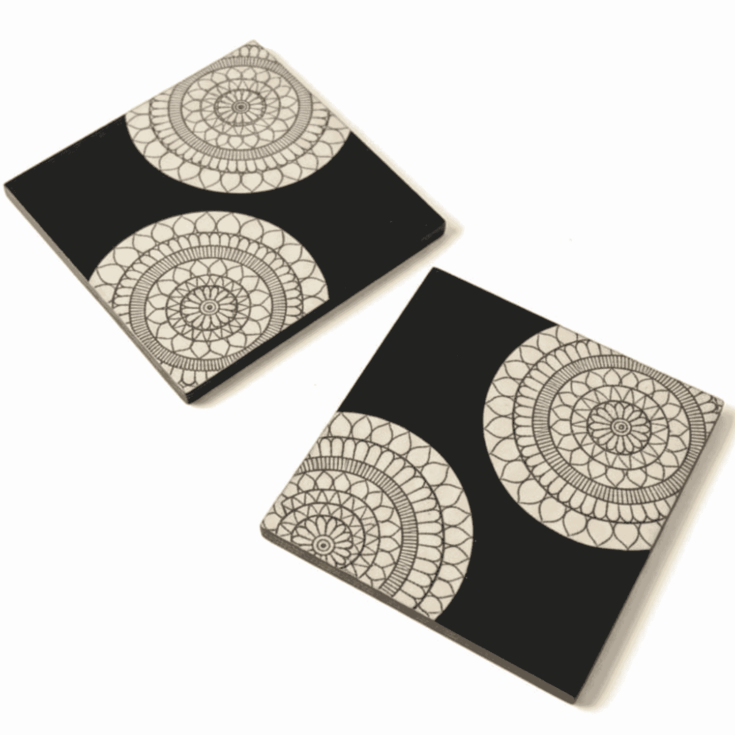Mandala Art Coaster - (Set of 2) - 4 X 4