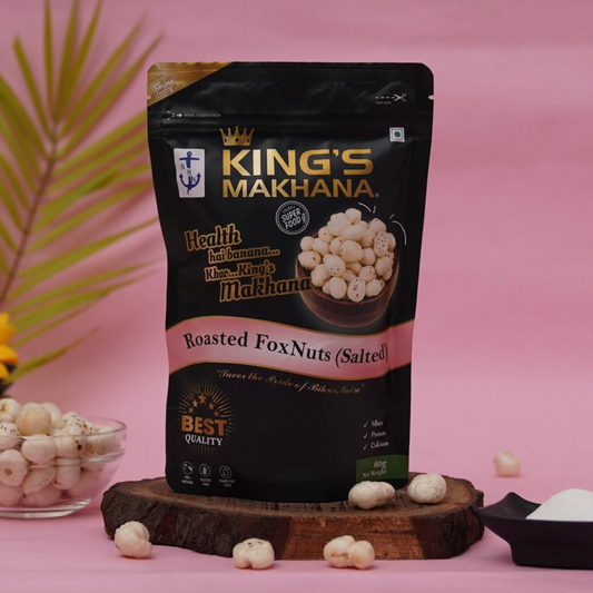 Salted Makhana (COMBO PACK OF 4 - 60g each) - BIG SIZE