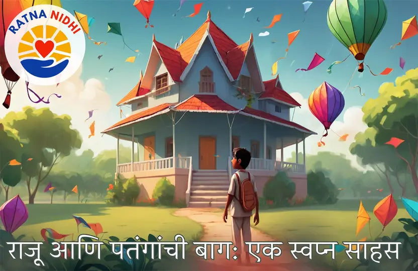 Raju and the Garden of Kites: A Dream Adventure (Marathi - Story book)