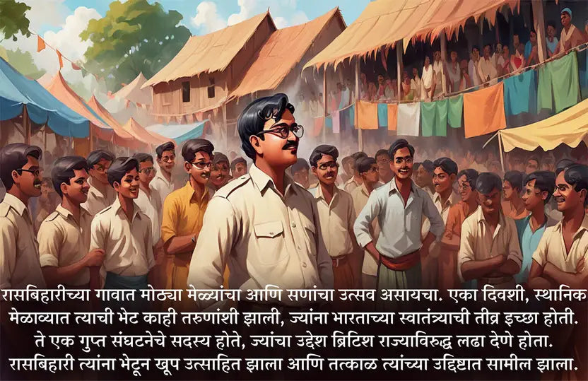 The Brave Journey of Rasbihari Bose: A Tale of Courage and Freedom (Marathi - Pack of 2)
