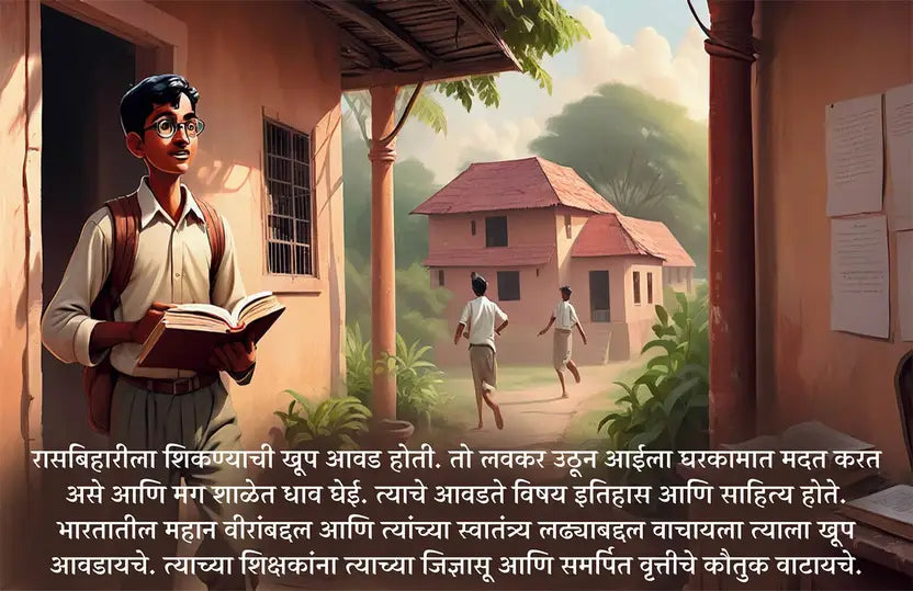 The Brave Journey of Rasbihari Bose: A Tale of Courage and Freedom (Marathi - Pack of 2)