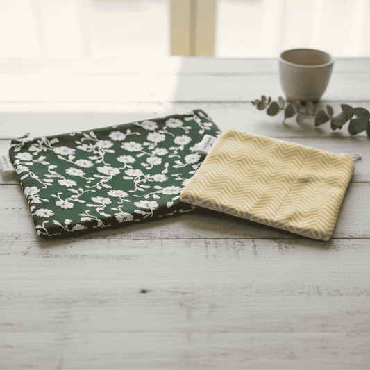 Assorted Waterproof pouches- (Set of 2) - 5.5” ×6.5”, 8.5” ×5.5"