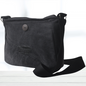 Denim Sling bag Black with wooden button | reliable and eco-friendly accessory (Copy)