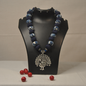 Blue Cloth Jewellery with Pendant | Parties, casuals or everyday wear