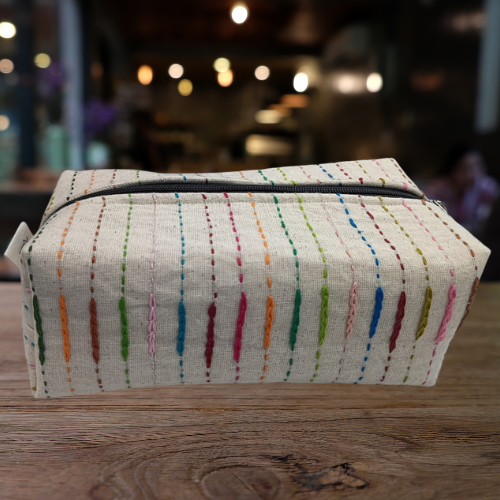 Box Pouch - Cotton cloth with with Katha Work