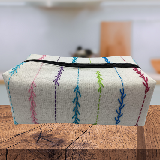 Box Pouch - Cotton cloth with with Katha Work