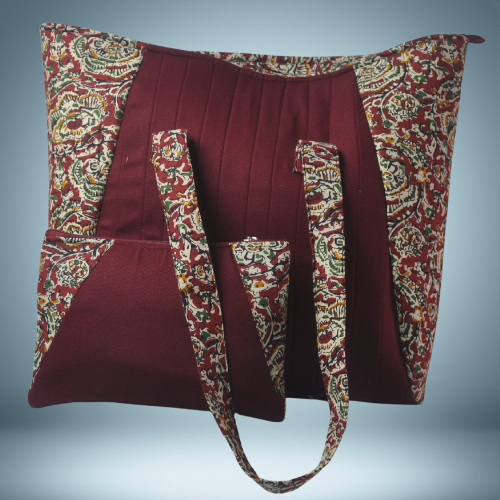 Canvas Tote bag and Pouch Combo - made from quilted canvas