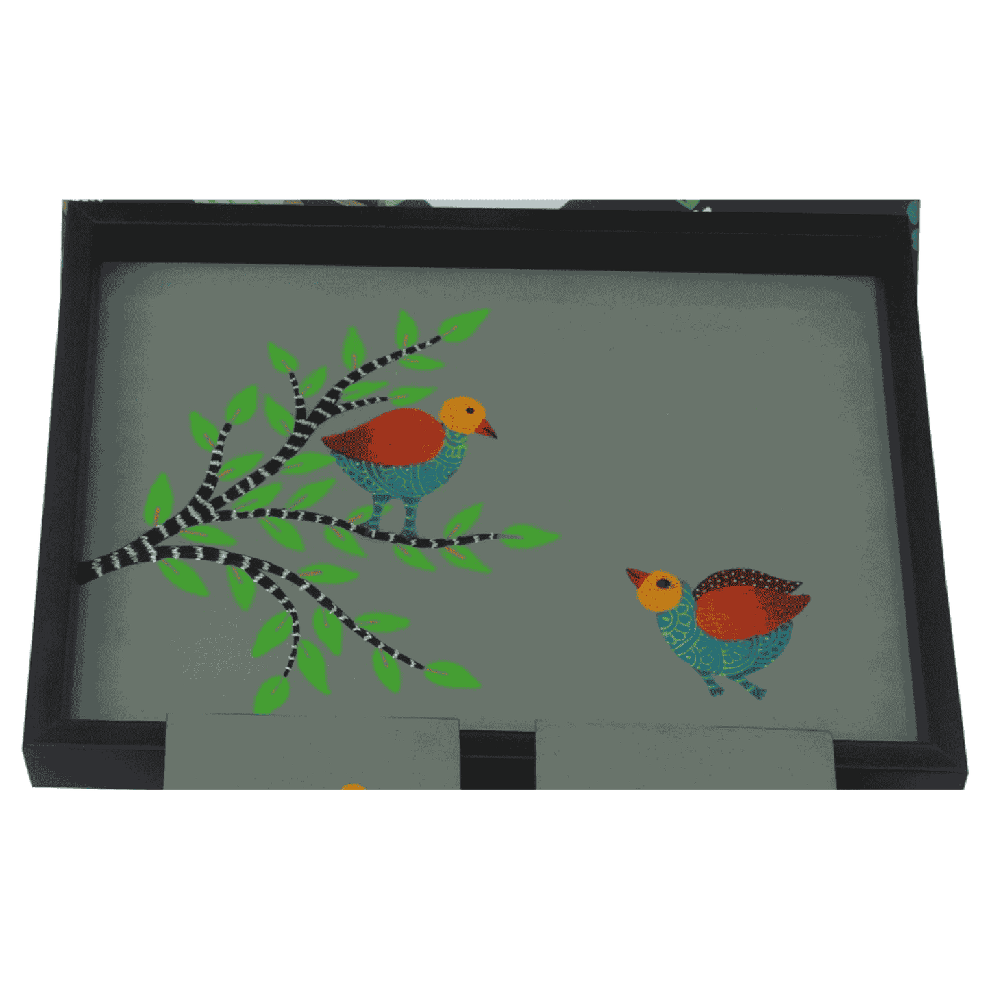 Gond Art Trays - Birds - (12x9)