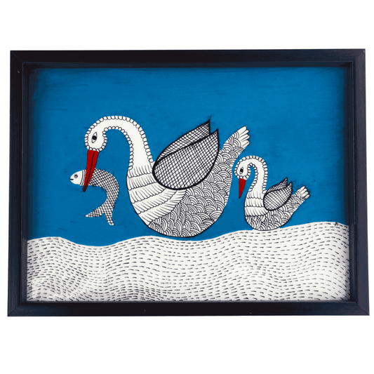 Gond Art Trays - Ducks - (12x9)