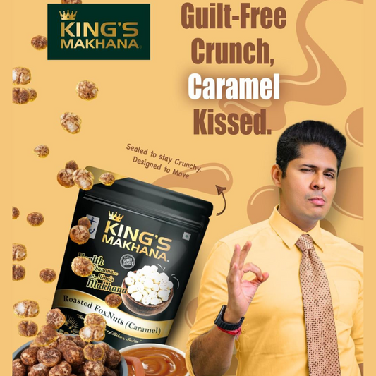 Makha - Big Size - Salted, Caramel Combo Pack of 2 (60g Each)