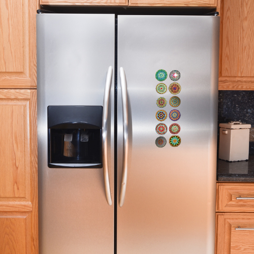 Mandala Fridge Magnets without Clip