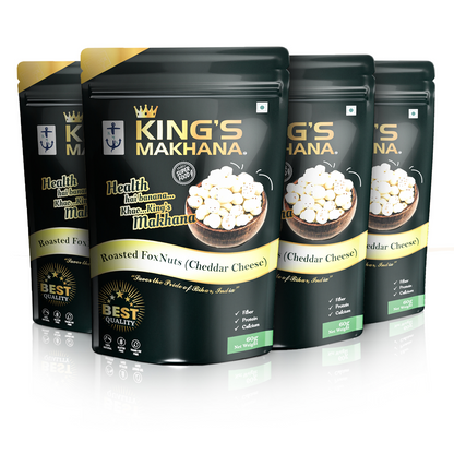 Makhana - Cheddar Cheese (Big Size - Combo Pack 4 - 60g Each)