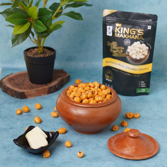Makhana Big Size | Pack of 2 - Caramel, Cheddar Cheese (60g Each)
