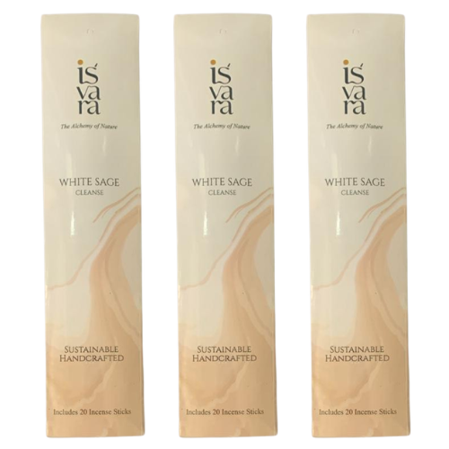 Incense stick - White Sage - Cleanse (set of 3 - 60 sticks)