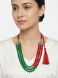 Neckpiece - Green and Red stone