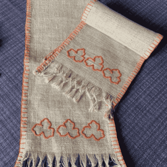 Table Linen (Natural Jute) - Orange Theme (70 X 12 inches)