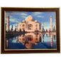 Eternal Taj Mahal Diamond Painting on Glass with Wooden Frame