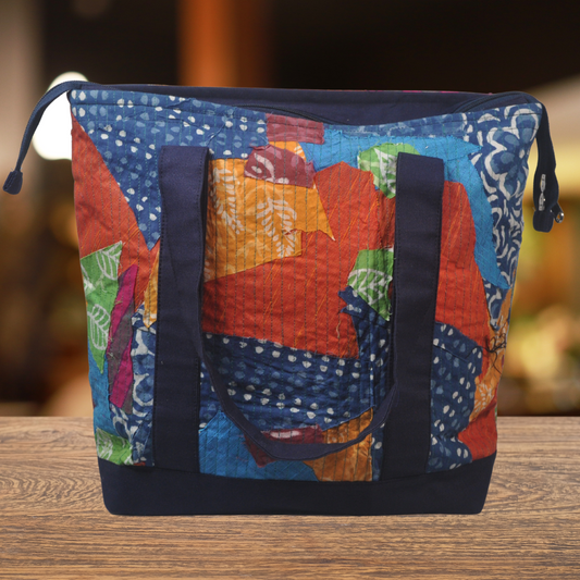 Canvas Bag With patch work - 4KG - Asha Bag