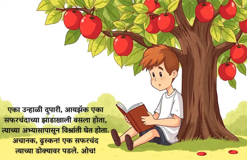 Newton and the Apple: The Gravity of Discovery (Marathi - Pack of 2)