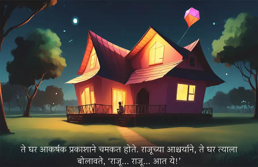 Raju and the Garden of Kites: A Dream Adventure (Marathi - Story book)