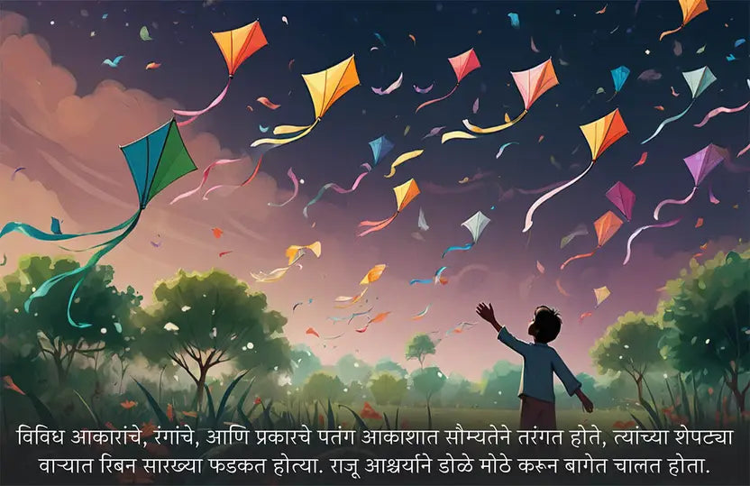 Raju and the Garden of Kites: A Dream Adventure (Marathi - Story book)