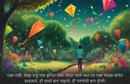 Raju and the Garden of Kites: A Dream Adventure (Marathi - Story book)