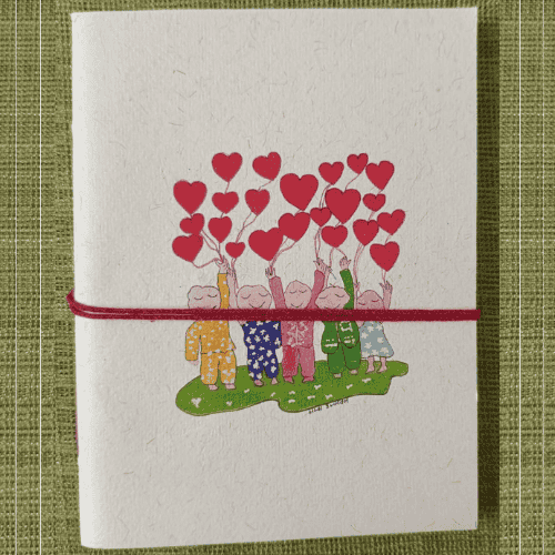 Handmade Paper Diary - Team Work