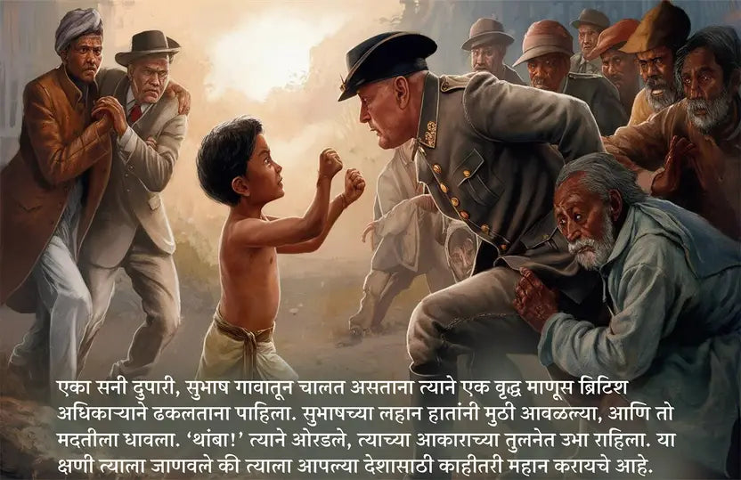 The Story of Subhas Chandra Bose - The Flame of Freedom (Marathi - Pack of two))