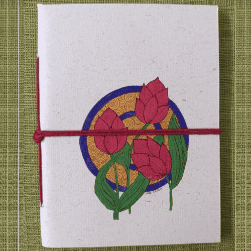 Handmade Paper Diary - Tulips